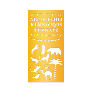 ลายฉลุโลหะแกะสลักติดผนังลายดอกไม้สำหรับบันทึกการออกแบบตามปฏิทินด้วยเลเซอร์ - Product Image 4