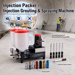 Boyu 2 pump M08 High Pressure Concrete Grouting <b>Spraying</b> Machine for Tunnel <b>Waterproofing</b> Injection Pump Machine Factory Direct - Product Image 1