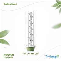 Kit de tour hydroponique LED à 11 étages, design modulaire, pompe, arrosage automatique, couverture en plastique anti-UV, garantie 1 an pour la maison et le jardin