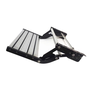 Max. Chargement 220KGS Manuel Pliant RV Étape En Aluminium Simple Étape pour Camping-Car <span class=keywords><strong>Caravane</strong></span> - Product Image 1