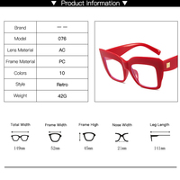 Moins cher verre degré optique 2023 Gafas Grandes Para Mujer Anti Lumière Bleu personnalisé cadre lunettes Optic Lunettes Des Femmes