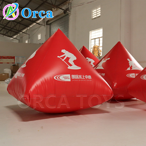 <span class=keywords><strong>Bouée</strong></span> pyramidale personnalisée de 2m, marqueur de course, <span class=keywords><strong>bouée</strong></span> de natation gonflable en PVC trigonale pour parcs aquatiques, installation d'amusement aquatique gonflable - Product Image 5