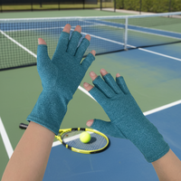 Gants de compression sans doigts pour le soulagement de la douleur du canal carpien, pour la frappe à double main, l'arthrite et le sport – Fabrication OEM