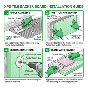 Láminas de <span class=keywords><strong>Poliestireno</strong></span> Expandido (XPS) de Alta Densidad, Ligeras, Impermeables y Aislantes, para Renovación DIY, con Fácil Instalación - Product Image 4
