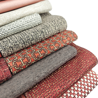 Tissu d'ameublement jacquard imperméable en rayonne/polyester, résistant à l'huile et à l'abrasion, avec motifs arabes dorés, échantillon gratuit