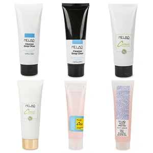 Private label OEM foam face deep cleansing gentle organic exfoliating control moisturizing facial gel cleanser face wash