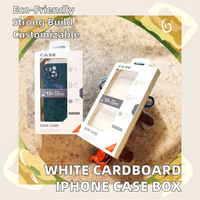 Boîte de téléphone portable réutilisable en carton blanc de 350 g, emballage pour téléphone portable pour iPhone 13 14 15 Pro Max