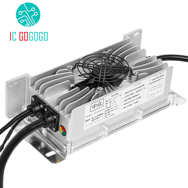 24V 48V 60V 72V 84V 36V 100.8V 12V Li-ion Lifepo4 Lithium Battery Charger Waterproof Car Fast Charge 15A 20A 30A 40A 60A Ebike