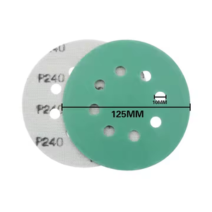 Perfeito 5 Polegada 8 Buracos 60-2000 Grados 125 mm Gancho <span class=keywords><strong>Loop</strong></span> Verde Lixa para DA Sanders Lixar Film Disc - Product Image 3