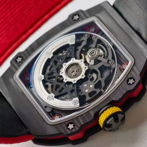 Customized Ultra-Thin 7.8mm Carbon Fiber Hollow Dial Men Is <b>Automatic</b> Mechanical Movement, Exquisite Details, Lightweight Wear - Product Image 5