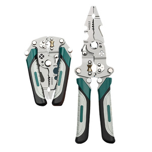 <span class=keywords><strong>Pince</strong></span> multifonction pliable pour électriciens, coupe-fils et dénudeur tout-en-un, poignée en acier au carbone, vente directe usine - Product Image 5