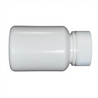 Bouteille médicale vide de capsule de comprimé de pilule du HDPE 45ML adaptée aux besoins du client avec l'emballage pharmaceutique fait sur commande de couleur et de logo de bouchon à vis