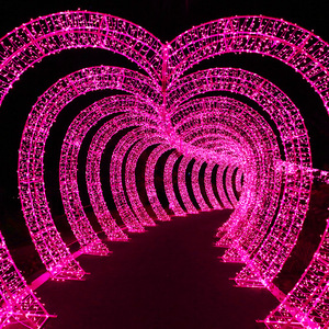 Ngoài trời 3D LED giáng sinh hình trái tim vòm chiếu sáng đường hầm thương mại cấp bên ngoài mùa đông Wonderland giáng sinh PVC 20 Snowman - Product Image 1