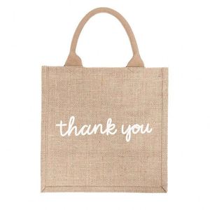 กระเป๋าปอกระเจาเป็นมิตรกับสิ่งแวดล้อมกระเป๋าขนาดกลางขนาดใหญ่นํากลับมาใช้ใหม่ได้ถุงช้อปปิ้งเฮสเซียนพร้อมโลโก้ที่กําหนดเอง - Product Image 4