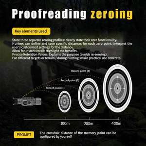 サーマルスコープ TS219 サーマルイメージングスコープ 256x192 PIP スマートナイトビジョンスコープ 夜間および野生生物観察用 - Product Image 3