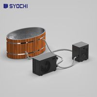 Machine de refroidissement pour bain de glace intelligent Syochi 1HP |   Système de bain froid commercial avec ozone et contrôle Wi-Fi pour spa et récupération