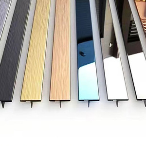 Prix de gros Bande d'angle de garniture en or pour carreaux Garniture de <span class=keywords><strong>carrelage</strong></span> en acier inoxydable Profil de bord en métal décoratif - Product Image 3