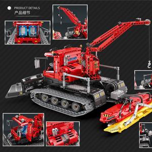 Reobrix Snow Groomer - Juego de bloques de construcción 22019 con más de 800 piezas de plástico, modelo de ingeniería con control remoto a batería para edades de 8 a 13 años - Product Image 4