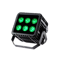 6 pièces 6in1 étanche led batterie alimenté 2.4G Sans Fil DMX télécommande IR Cube A MENÉ Le Pair