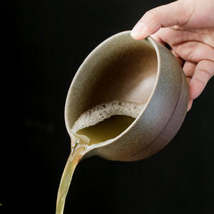 Bol à matcha en poterie grossière, tasse à thé vert, tasse à thé glacée, service à thé Kung Fu, tasse de maître, décoration <span class=keywords><strong>vintage</strong></span> créative pour la maison - Product Image 4