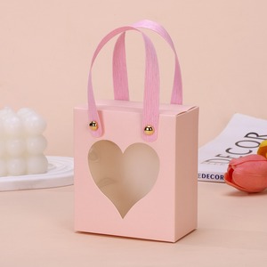 Hot Selling Recyclable Pink Cherry Blossom Offset Printing 300g Art Paper <b>Bakery</b> <b>Box</b> Window for Food Wedding Favor Birthday Part - Product Image 4