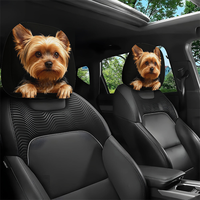 Housse de repose-tête de voiture de haute qualité, impression personnalisée, étiquette OEM, livraison directe, toutes saisons, universelle