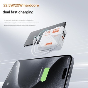 10000mAh Điện ngân hàng di động điện thoại di động sạc được xây dựng trong Cáp sạc nhanh AC cắm Pin cho Iphone/Samsung - Product Image 5