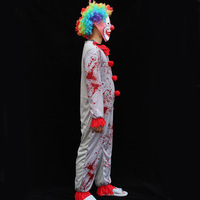 Costume de Clown Effrayant pour Halloween, Maison Hantée Terrifiante et Salle Secrète, Vente Directe d'Usine