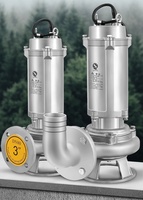 Pompe submersible pour eaux usées à haute performance en acier inoxydable SS304/SS316/SS316L, moteur triphasé haute pression, câble de 5 m