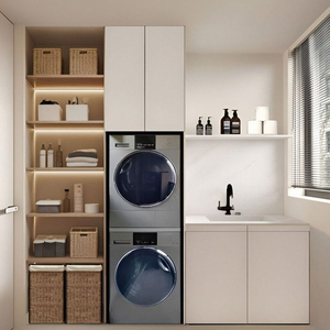 Armoire de balcon en acier inoxydable 304 certifiée CE Armoire de rangement de balcon facile à nettoyer et hygiénique Armoire de balcon antirouille - Product Image 1