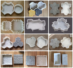 Moule en plastique PVC pour <span class=keywords><strong>pavés</strong></span> <span class=keywords><strong>autobloquants</strong></span> de jardin en forme de vague, bricolage - Product Image 6