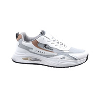 Zapatillas deportivas casuales de malla transpirable de talla grande para hombre 2025 al por mayor, con cordones suaves, a la moda, para primavera y otoño, que aumentan la altura.