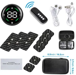 Digital Tens EMS Electronic Sports Muscle Stimulator and Muscle Toning Machine Dual Channel Physical Therapy with Pain relief