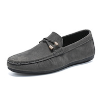 Nouveau style, vente chaude, chaussures confortables à enfiler, mode respirante, mocassins en daim pour hommes, pour le bureau, la marche et les occasions décontractées