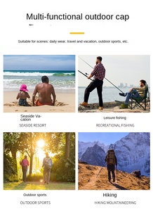 Đa chức năng ngụy trang mùa hè Mũ Boonie chiến thuật Penny mặt trời bảo vệ ngư dân mũ cá thoáng khí ngoài trời phù hợp - Product Image 5