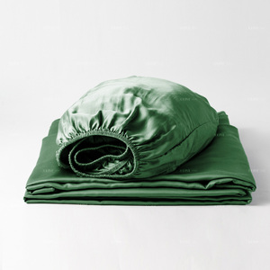 Groothandel 100% Biologisch Katoen Bamboe Viscose Luxe Satijn Zijde Lyocell Dekbedovertrek Beddengoed Set Hoogwaardig Laken Set - Product Image 3