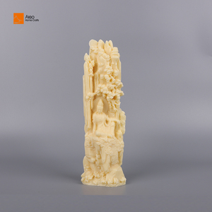 Statua di Buddha Guanyin Personalizzata in Resina Bianco Avorio Lucido, Dea della Misericordia per Decorazione Casa - Product Image 4