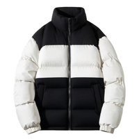 Fabricants de vêtements AQTQ Manteau court d'hiver en duvet synthétique de haute qualité Logo personnalisé Veste bouffante pour hommes