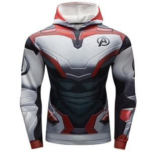 เสื้อมีฮู้ดแนวสตรีทพิมพ์ลาย3D สำหรับผู้ชายชุดซูเปอร์ฮีโร่ชุดกีฬาสำหรับวิ่ง - Product Image 1