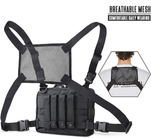 Attrezzatura sportiva da viaggio borsa pettorale portatile impermeabile moda Camouflage gilet tattico da uomo - Product Image 2