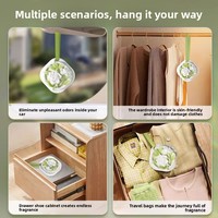 Feuilles parfumées artisanales sans alcool à la gardénia, en forme de bloc de plâtre, légères, pour vêtements, maison/chambres, longue durée