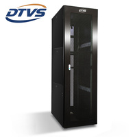 Armoire serveur 42U 19 pouces pré-assemblée sur pied en SPCC, avec porte en maille et en verre en option pour centre de données