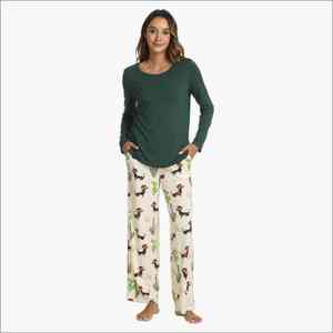 Vêtements de détente pour femmes, vêtements de nuit en tissu de bambou écologique personnalisés pour femmes, manches longues, pyjamas pour femmes, pyjamas personnalisés - Product Image 1