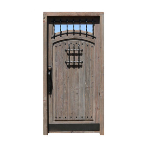 <span class=keywords><strong>Puertas</strong></span> <span class=keywords><strong>de</strong></span> <span class=keywords><strong>Entrada</strong></span> Principales <span class=keywords><strong>de</strong></span> Madera Maciza con Diseño <span class=keywords><strong>de</strong></span> Hierro para Ventanas, <span class=keywords><strong>Puertas</strong></span> Exteriores Rústicas para Hogares - Product Image 6