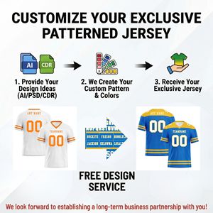 Jersey Sepak Bola Amerika Grosir Cetak Sesuai Permintaan OEM ODM Nama Tim Kustom Seragam Olahraga Bernapas FBJ02-250607-14 - Product Image 5