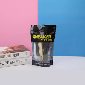Sports Shoe Care Set White Household Cleaning <b>Tools</b> <b>Accessories</b> Dry Cleaning Foam <b>Machine</b> Three-Piece Shoe Shine Cleaning - Product Image 4