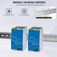 Alimentation électrique à rail DIN 480W 12V 24V 36V 48V pour boîtier de contrôle d'automatisation industrielle PLC
