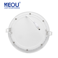 Haute Luminosité 3W 6W 9W 12W 15W 18W 24W Plat Led Downlight Panneau Rond Led Lumière