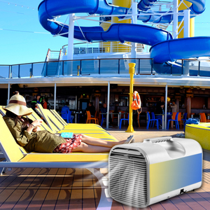 Оптовая продажа, портативный Электрический перезаряжаемый мини-кондиционер, энергосберегающий для домашнего автомобиля RV и наружного воздуха с москитной сеткой - Product Image 5