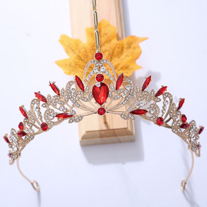Nouveau Design bandeau de mariée couronne de couvre-chef mariage strass accessoires cristal strass forme de feuille diadème couronne - Product Image 4